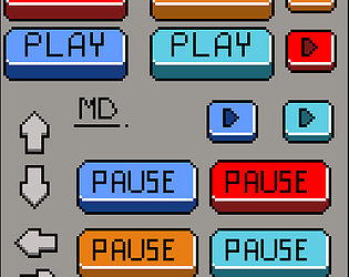 Pixelated UI Button Pack thumbnail
